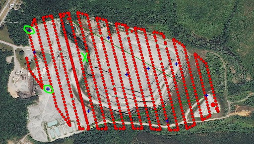 Bad ground control distribution negatively impacts the accuracy of the model.