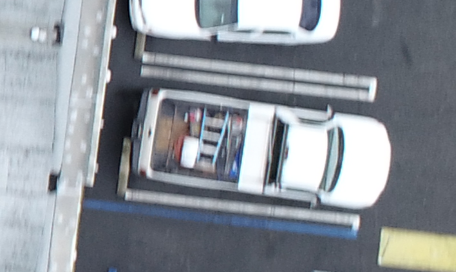This truck may look OK to some, but to a photogrammetrist, this camera is out of focus and is experiencing some motion blur.